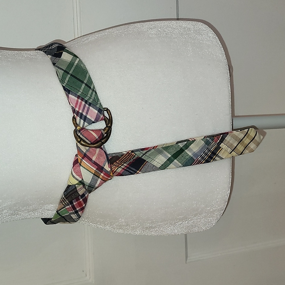 J.Crew madras plaid "preppy" belt - Size S/M